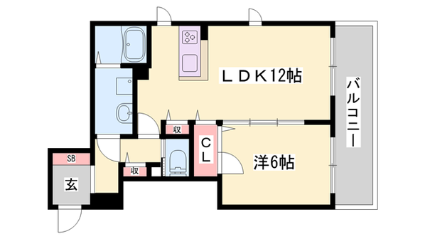 広畑駅 徒歩9分 3階の物件間取画像